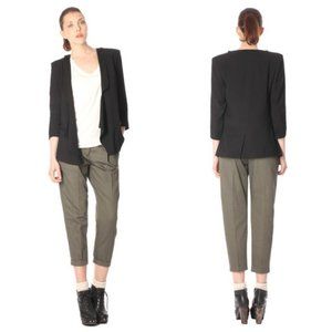 French Connection Nicole Old Tobacco Cotton Slim Fit Trouser Pants NWT Size 0